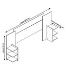 Cabeceira Extensível Mdf Isabela Acp Móveis