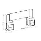 Cabeceira Extensivel Para Cama De Casal Ou Queen Rubia Dj Móv