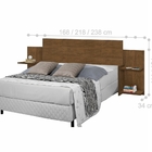 Cabeceira Extensível Tóquio Castanho Fosco