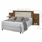 Cabeceira Extensível Tóquio Castanho Fosco Com Captonê