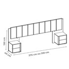 Cabeceira Extensivo 2 Mesas De Cabeceira 2 Gavetas Malu Dj