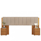 Cabeceira Extensivo 2 Mesas De Cabeceira 2 Gavetas Malu Dj