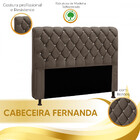 Cabeceira Fernanda 1,40 Para Cama Box Casal - Veludo
