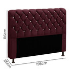 Cabeceira Fernanda 1,95 Para Cama Box King Size - Veludo