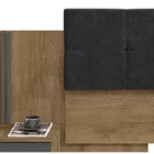 Cabeceira Florença Casal Cinamomo/grafite - Rv Móveis