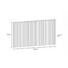 Cabeceira Florença Casal/queen Hannover - Casa D Móveis