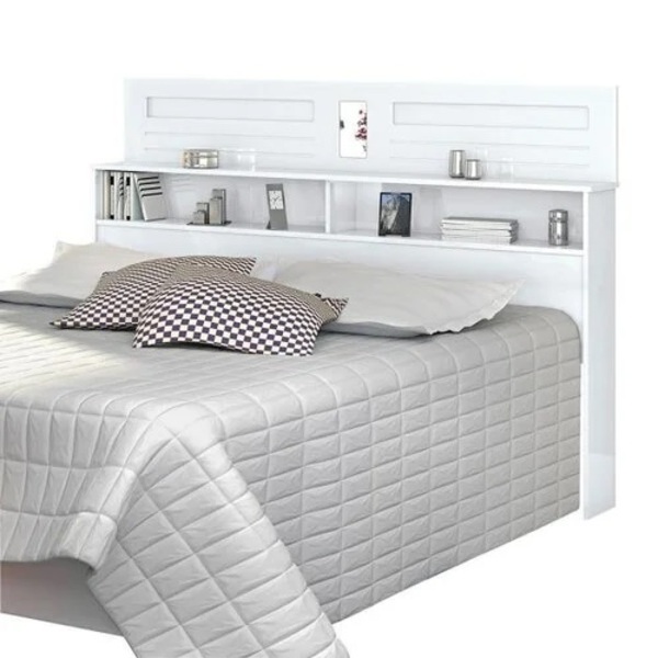 Cabeceira Florença Solteiro 0.90 Branco - Vitamov