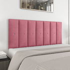 Cabeceira Fox Pro 140cm Casal Para Quarto Rosa - Bela Móveis