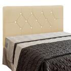 Cabeceira França Para Cama Box King 195 Cm Corino Areia