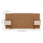 Cabeceira Frisada Extensiva Palmas Jatobá Fendi Metallic