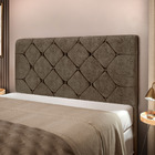 Cabeceira Gabriela Casal 140 Cm Para Cama Box Suede Amassado