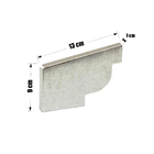 Cabeceira Galvanizado Moldura Corte 28cm Esquerdo Calha Forte