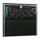 Cabeceira Gamer 1 40 Led E Carregador Ninja X Preto / Branco