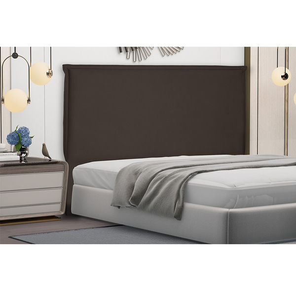 Cabeceira Garden Para Cama Box Casal 140 Cm Suede Café S04 -