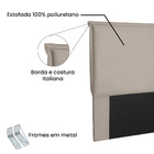 Cabeceira Garden Para Cama Box King 195 Cm Suede Bege S04 - D