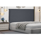 Cabeceira Garden Para Cama Box King 195 Cm Suede Cinza S04 -