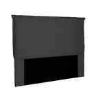 Cabeceira Garden Para Cama Box King 195 Cm Suede Preto S04 -