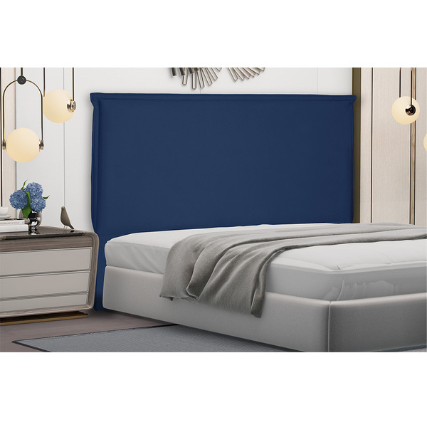 Cabeceira Garden Para Cama Box Queen 160 Cm Suede Azul Marinh