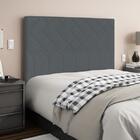 Cabeceira Genebra Plus Casal 1400mm Suede Cinza - Simbal