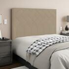 Cabeceira Genebra Plus Casal 1400mm Veludo Bege Escuro - Simb