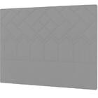 Cabeceira Genebra Plus Solteiro 900mm Linho Cinza - Simbal