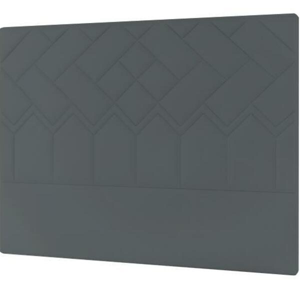 Cabeceira Genebra Plus Solteiro 900mm Suede Cinza - Simbal