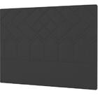 Cabeceira Genebra Plus Solteiro 900mm Suede Negro - Simbal