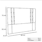 Cabeceira Gênova 90 Cm Solteiro