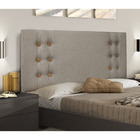 Cabeceira Genova Cama Box Casal 140cm Linho Rustico Areia - S