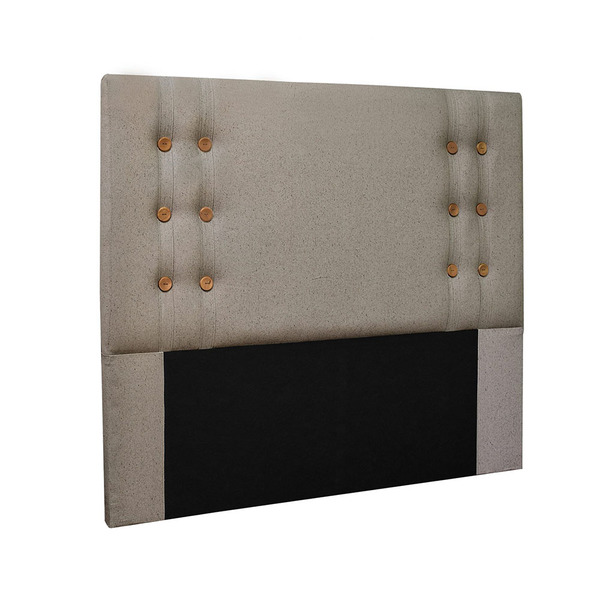 Cabeceira Genova Cama Box Queen 160cm Linho Rustico Areia - S