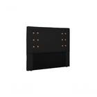 Cabeceira Genova Corano Preto Queen 160cm Spezzia