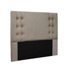 Cabeceira Gênova Para Cama Box Casal 140cm Linho Areia