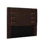 Cabeceira Gênova Para Cama Box King 195cm Suede Café