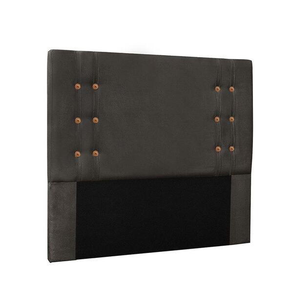Cabeceira Gênova Para Cama Box King 195cm Suede Cinza