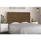 Cabeceira Gênova Para Cama Box Solteiro 90 Cm Suede Caramelo