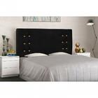 Cabeceira Genova Suede Preto Queen 160cm Spezzia