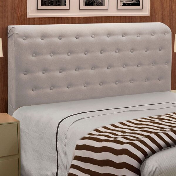 Cabeceira Giovana Cama Box Casal 140 Cm Suede Bege – D'rossi