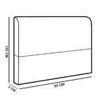 Cabeceira Giovana Cama Box Solteiro 90 C