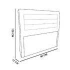 Cabeceira Gomada Rossi 0 90 Cm Corano Preto D'rossi