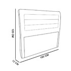 Cabeceira Gomada Rossi 1 60 Cm Corano D'rossi - Nozes