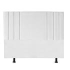 Cabeceira Grécia 140cm Casal Suede Branco