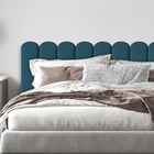 Cabeceira Green Mars Estofada Nuvem Para Cama Casal King