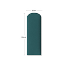 Cabeceira Green Mars Estofada Nuvem Para Cama Casal King