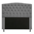 Cabeceira Greta Para Cama Box Casal 140 Cm Linho Cinza - D'ro