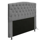Cabeceira Greta Para Cama Box Casal 140 Cm Linho Cinza - D'ro