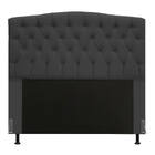 Cabeceira Greta Para Cama Box Casal 140 Cm Linho Grafite- D'r