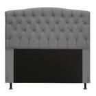 Cabeceira Greta Para Cama Box King 195 Cm Linho Cinza - D'ros