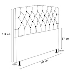 Cabeceira Greta Para Cama Box King 195 Cm Linho - D'rossi - B