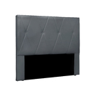 Cabeceira Havana 1,60 Veludo Zahav Estofados Cinza