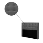 Cabeceira Helena 160cm Suede Cinza Bnn Decor